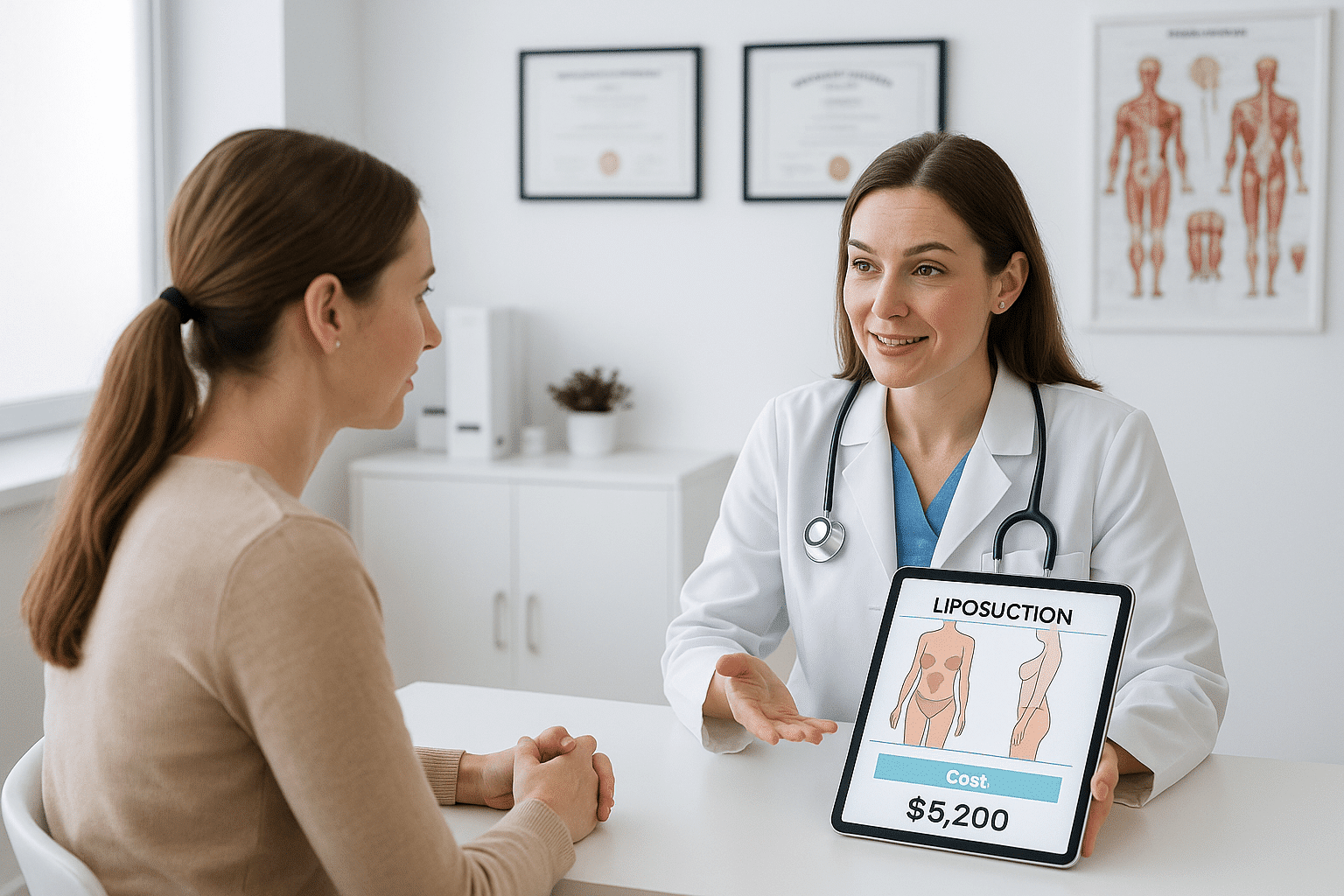 Professional medical consultation for liposuction cost discussion at Orlando clinic